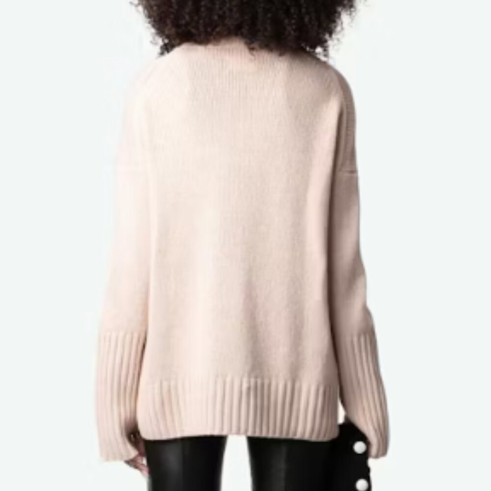 Zadig & Voltaire Alma Spiked Heart Sweater - Picture 4 of 5